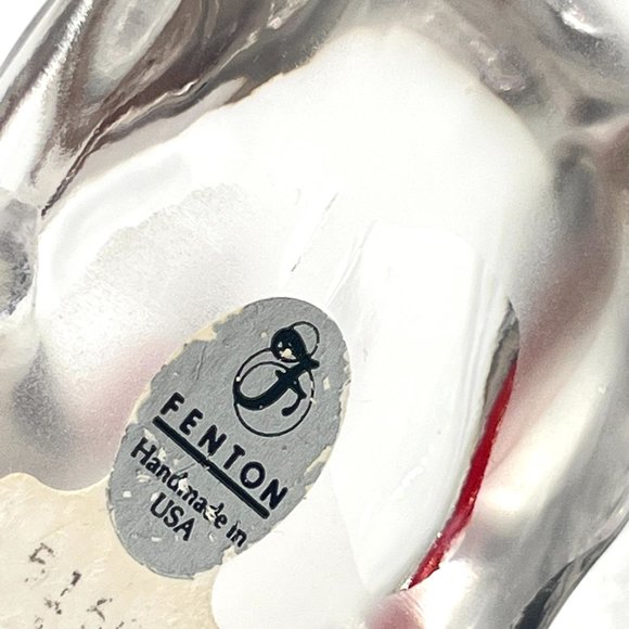 Fenton Vintage Deer Fawn Clear Art Glass Collectible Figurine Paperweight Decor - Picture 7 of 9